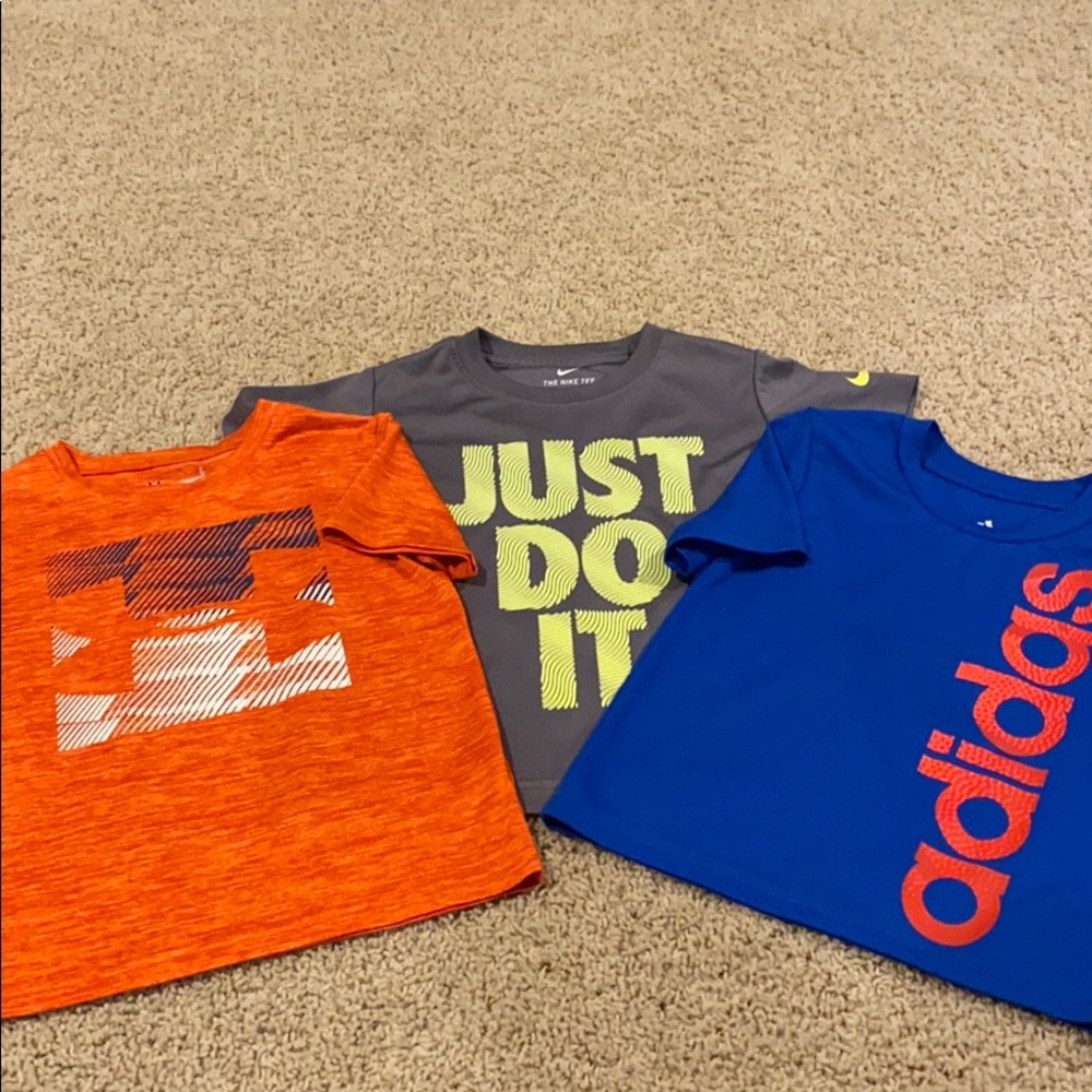 Bundle of three 4T athletic shirts